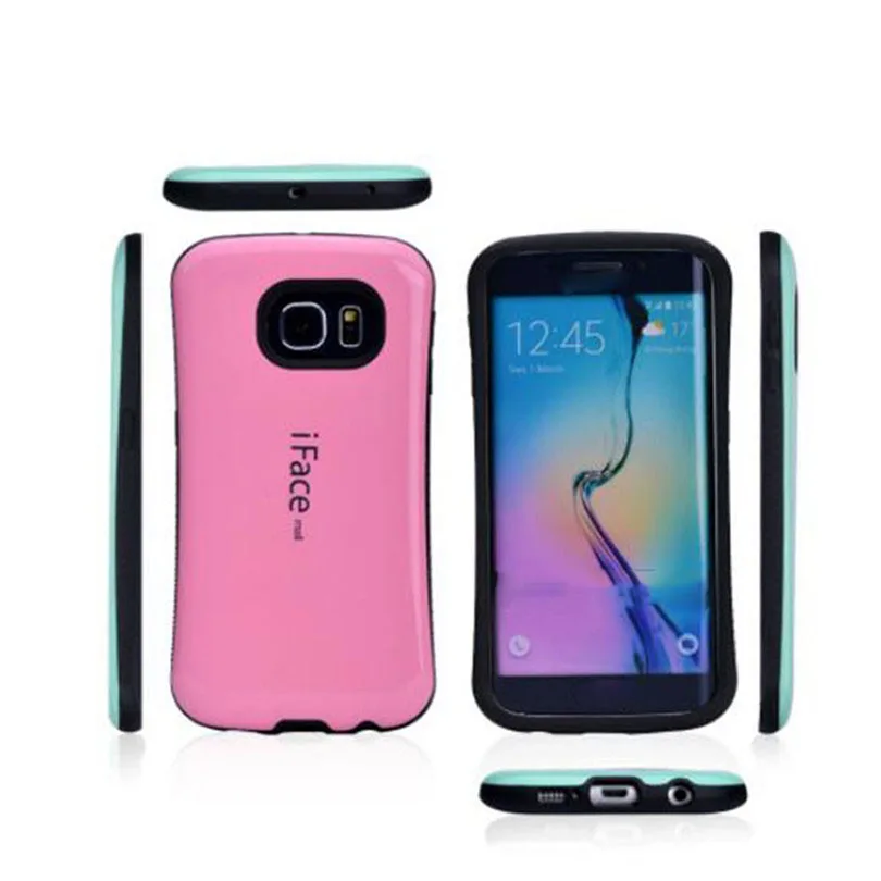 Sinbeda iFace mall For Samsung Galaxy S6 edge Case Silicone Hard Anti-knock Back Cover Plus Phone |