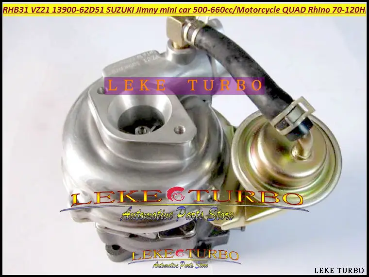 Турбокомпрессор RHB31 VZ21 13900 62D51 для SUZUKI 4JF1 Jimny Grand Vitara Mini 500 660cc K6A четырехъядерный RHINO