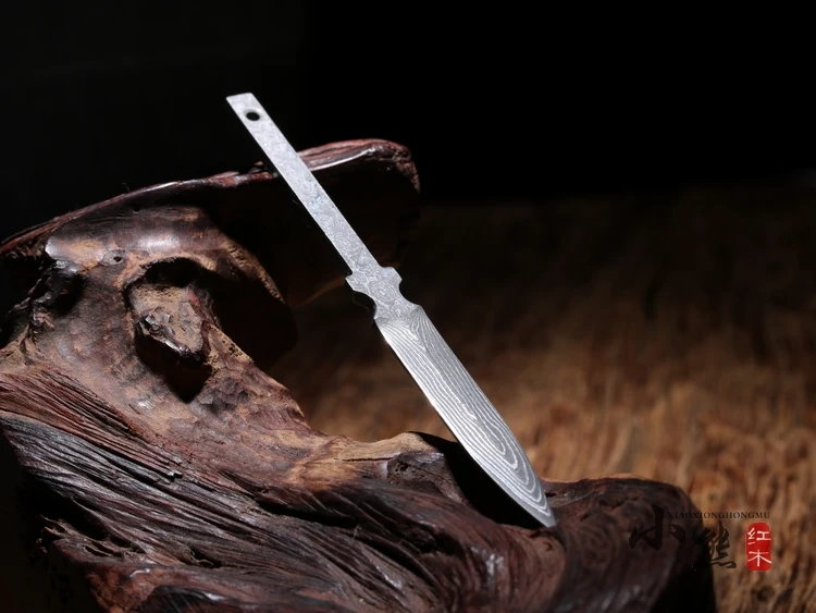 

1 шт., заготовки из дамасской стали, Подарочная коллекция, прямой нож, чайный нож, заготовки, чайные инструменты, игла