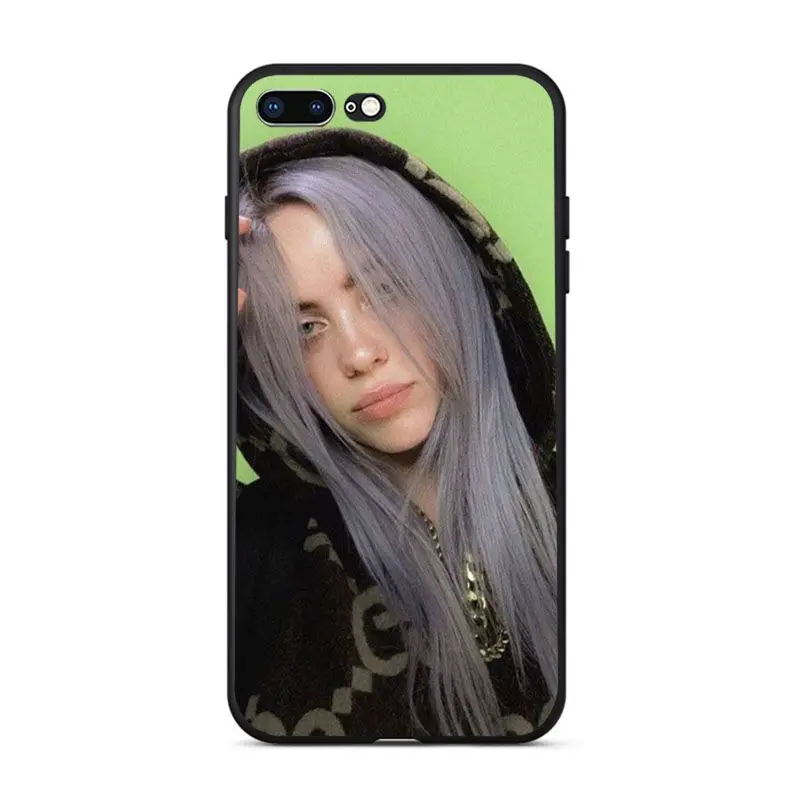 Babaite Billie Eilish с рисунком Чехлы для мобильных телефонов Чехол для iPhone 11 pro max 8 7 6 6S Plus 5 5S SE XR X XS MAX чехол