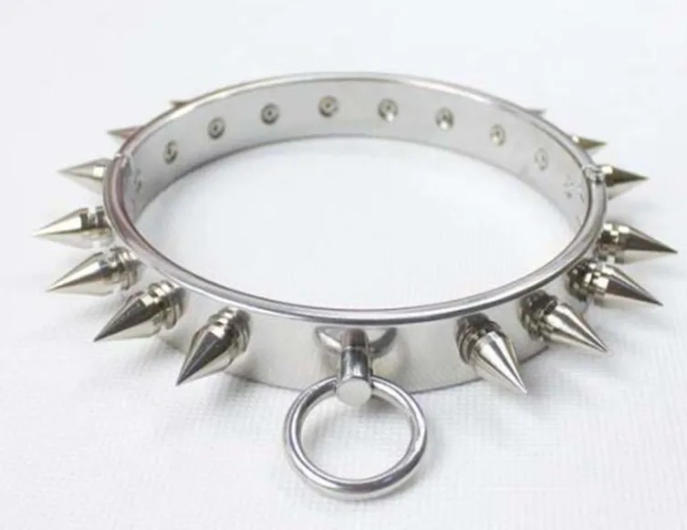 Нержавеющая сталь удар стимулировать короткое ожерелье на шею с кольцом