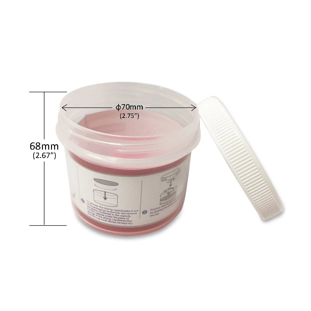 Осушитель слухового аппарата банка для сушки портативный полипропиленовый