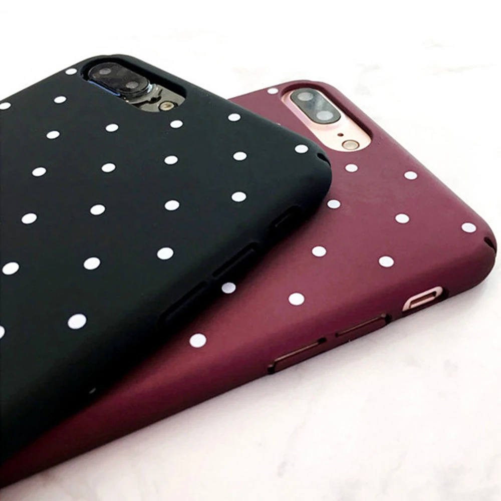 Чехол для телефона в горошек iPhone 6/7/8 XS MAX XR Модный чехол с волнистыми точками |