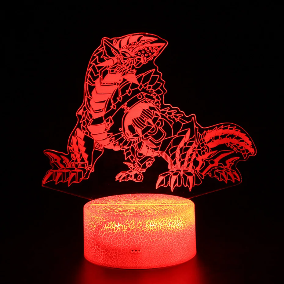 Детские светодиодные лампы игрушки динозавр RGB цвет USB лампа подарки 3d ночник