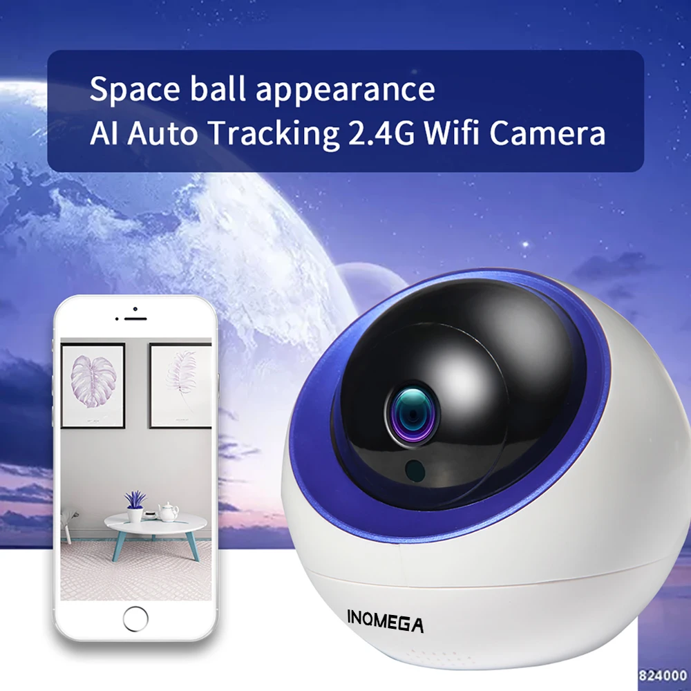 INQMEGA облачная IP купольная камера с автоматическим отслеживанием 4MP 1080P домашняя охранная Камера видеонаблюдения инфракрасная/Аудио/сигнализация/панорамирование/наклон
