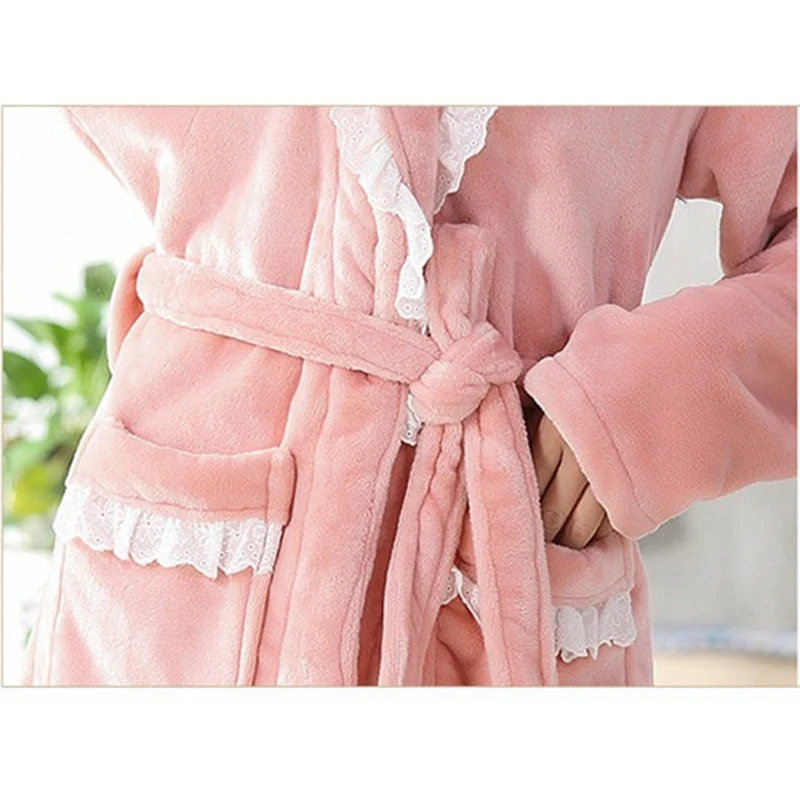 2019 зимнее Фланелевое пальто для женщин утолщенный теплый халат Уютная куртка