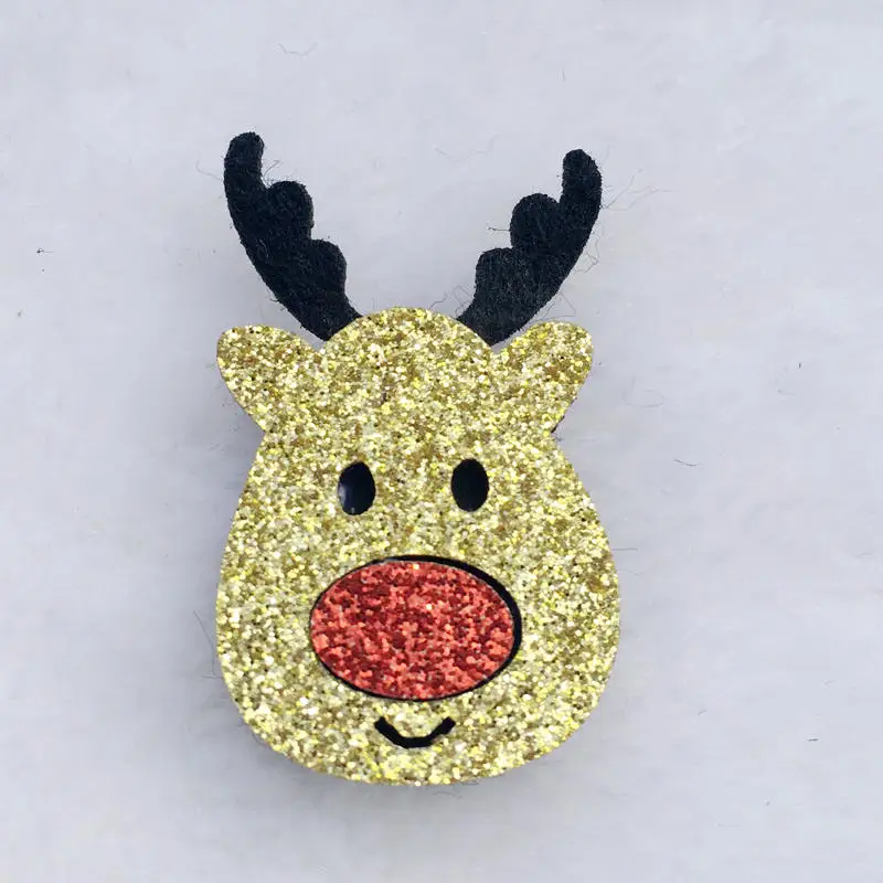32 шт./лот смешанный стиль Merry Christmas мягкая аппликация ремесла для детей Головные Уборы Заколка аксессуар и аксессуары для одежды