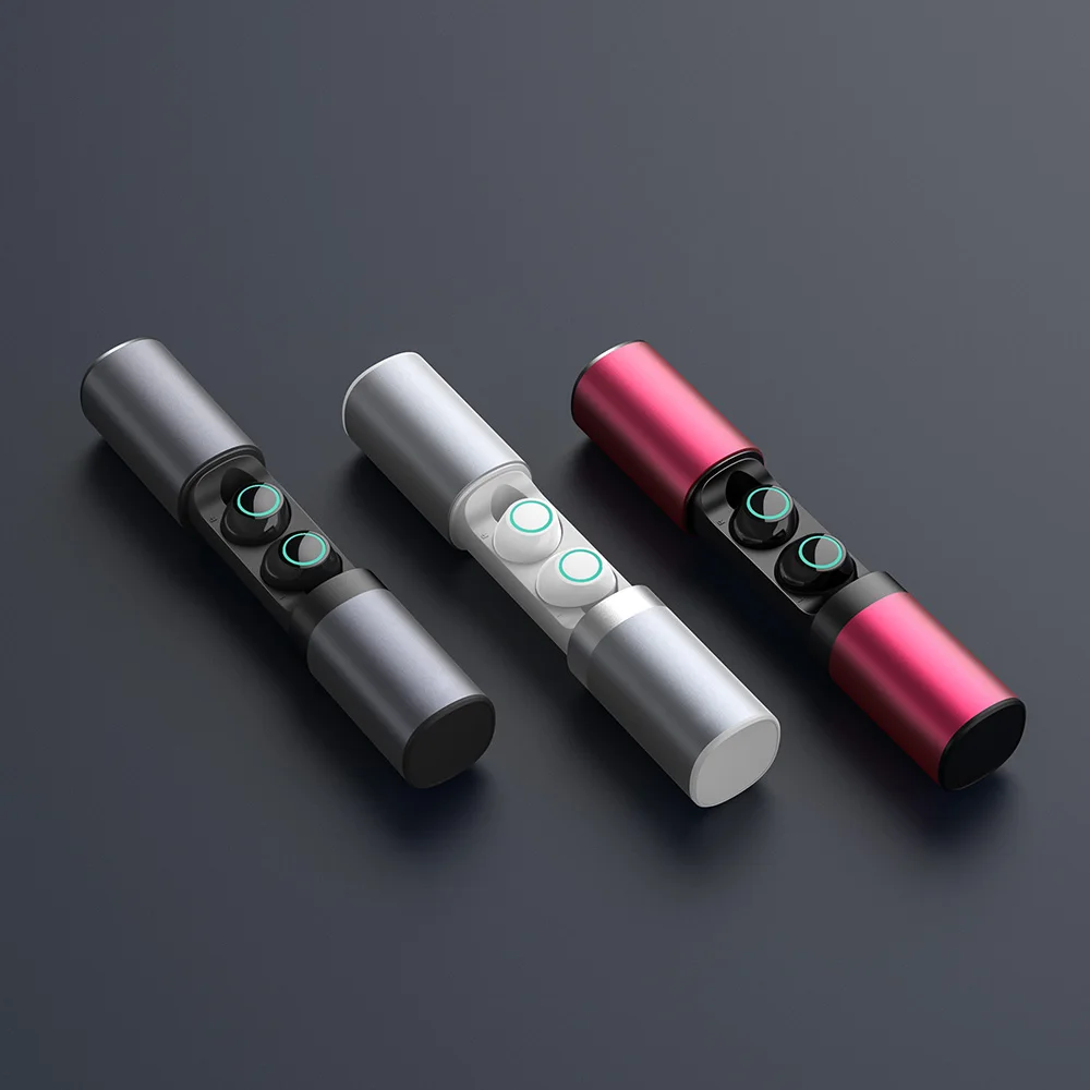 6D беспроводные наушники V5.0 TWS Bluetooth губная помада ящик мини портативный стерео