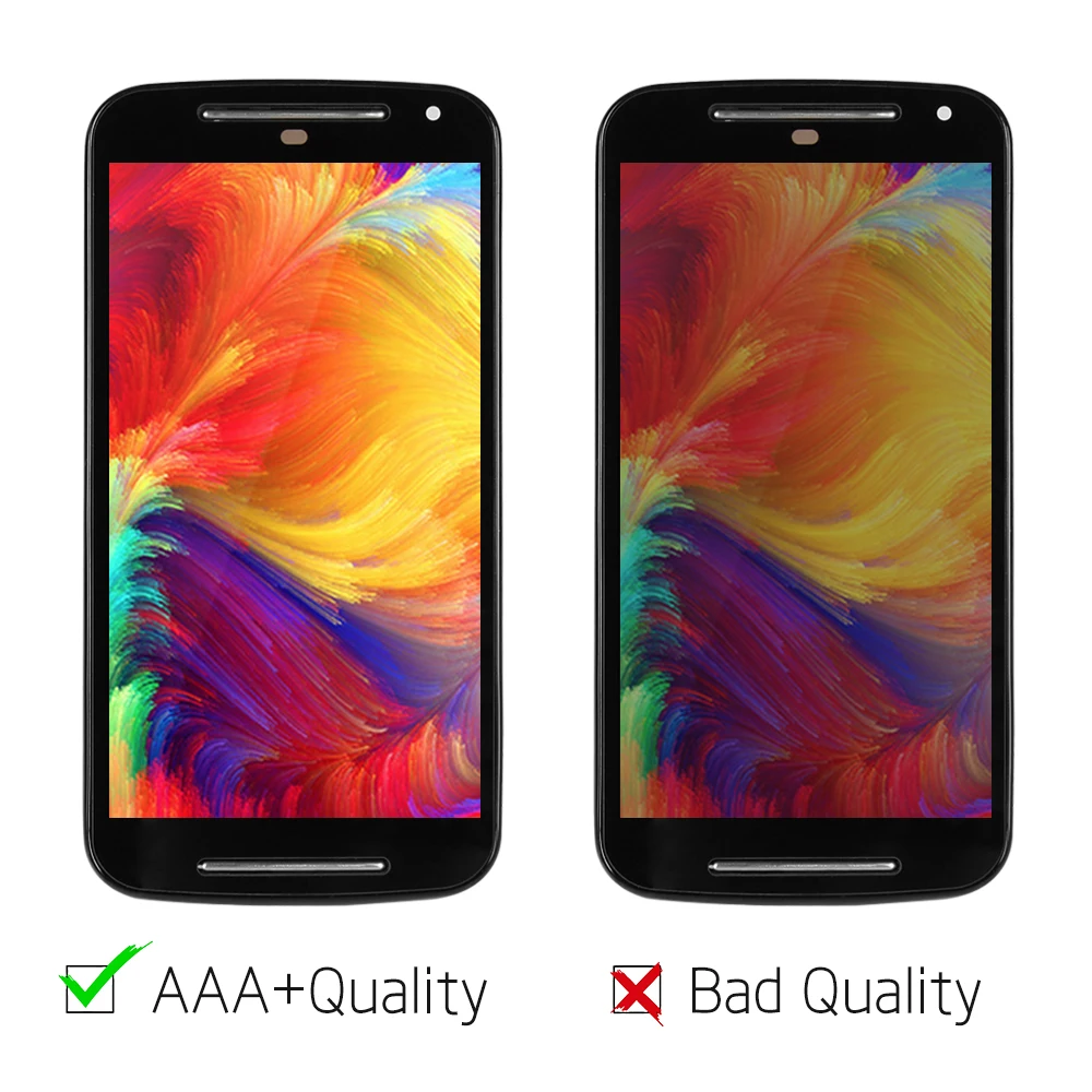 5 0 '񟡰x720 LCD для MOTOROLA MOTO G2 Дисплей G + 1 XT1063 XT1069 XT1068 с сенсорным экраном