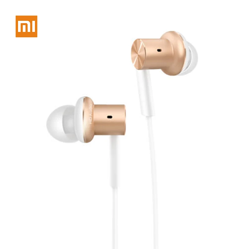 Оригинальные Xiaomi mi наушники-вкладыши Pro Наушники круг железо Pro тройной блок двойной Dyna mi c сбалансированная арматура mi c Графен - Цвет: Hybrid Pro Gold