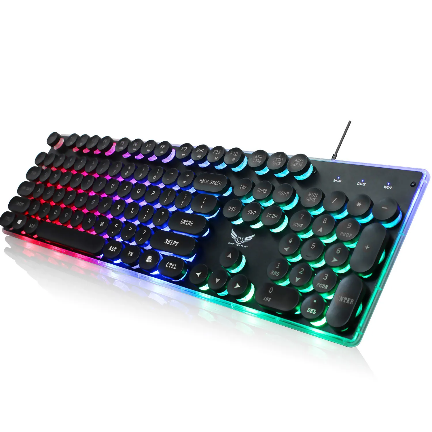 EPULA 5V /100 mA Backlit Gaming USB Keyboard Multimedia Illuminated Color LED Wired For PUBG Notebook Laptop | Компьютеры и офис