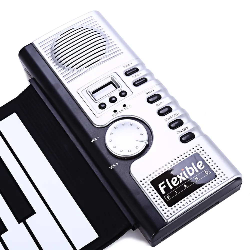 Гибкие 61 клавиши клавиатуры силиконовые MIDI цифровой закатывающиеся Клавиатура teclado музыкальное пианино детские игрушки