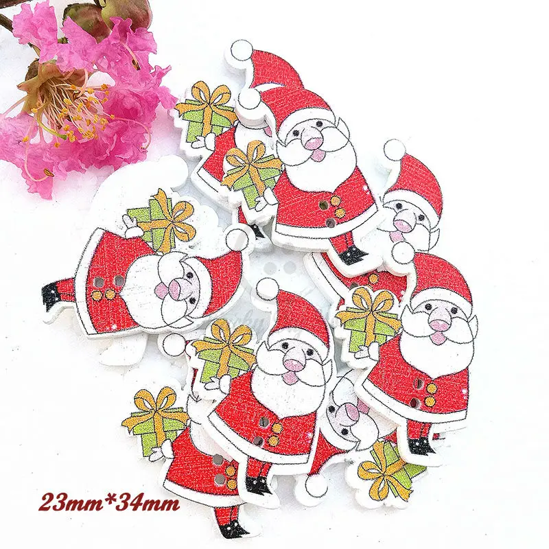 

Рождественские декоративные материалы 144 шт. Санта-Клаус рождественские пуговицы скрапбук ремесло шитье diy материалы новогодний декор вещи