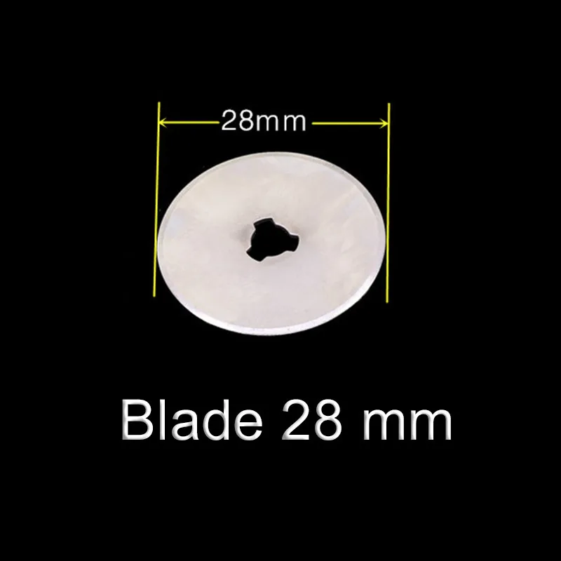 Blade 28mm 10 pcs Нож из нержавеющей стали, круглый нож, швейные принадлежности, линейка, ножницы для рисования, для студентов, Обучающие Офисные инструменты - Цвет: Blade 28mm 10 pcs