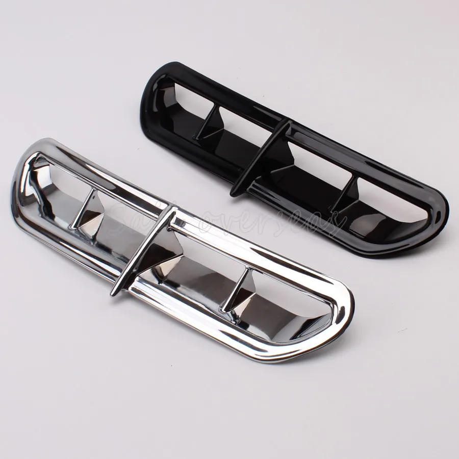 

Brand New Black/Chrome Motorcycle 2colors Fairing Air Vent Duct Bezel For Harley Touring Electra Street Glide 2014-Later Moto