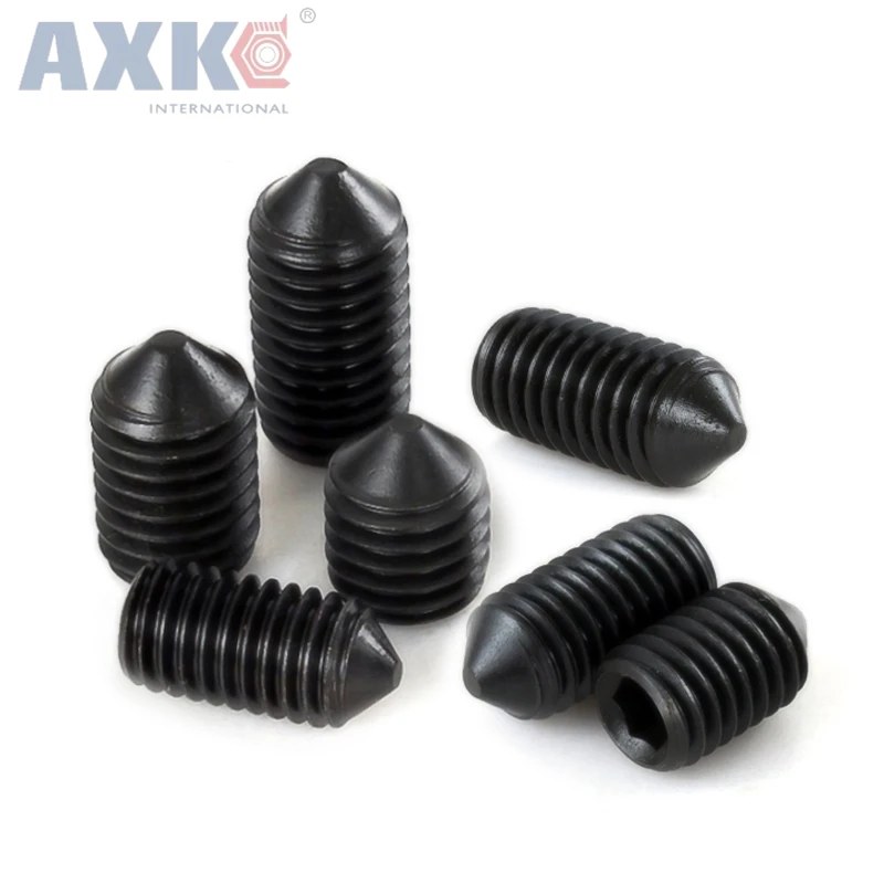 AXK 100 шт m2.5 * 4 8 сталь с черным окись шлицевая Винты без головки коническая
