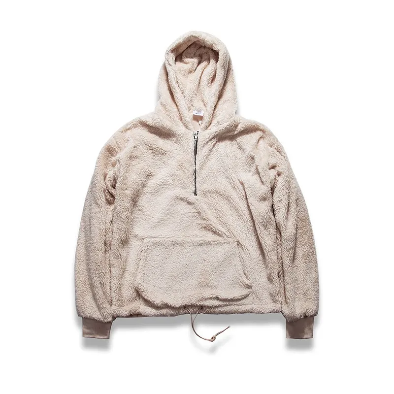 Tsingyi флисовый пуловер на молнии с капюшоном Kanye West Sherpa толстовки уличная городская Bieber Sweat Homme мужская толстовка с капюшоном