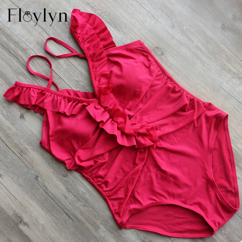 Floylyn цельный купальный костюм 2017 сексуальный женский для плавания Винтажная