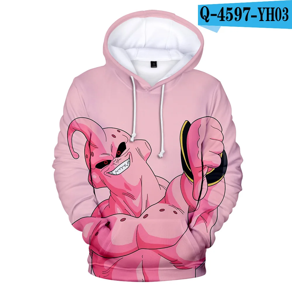 Anime Hoodie Dragon Ball Z Pocket Hooded Sweatshirt Kid Goku 3D Hoodies Pullovers Men Women Long Sleeve Outerwear Poleron Hombre - Цвет: H