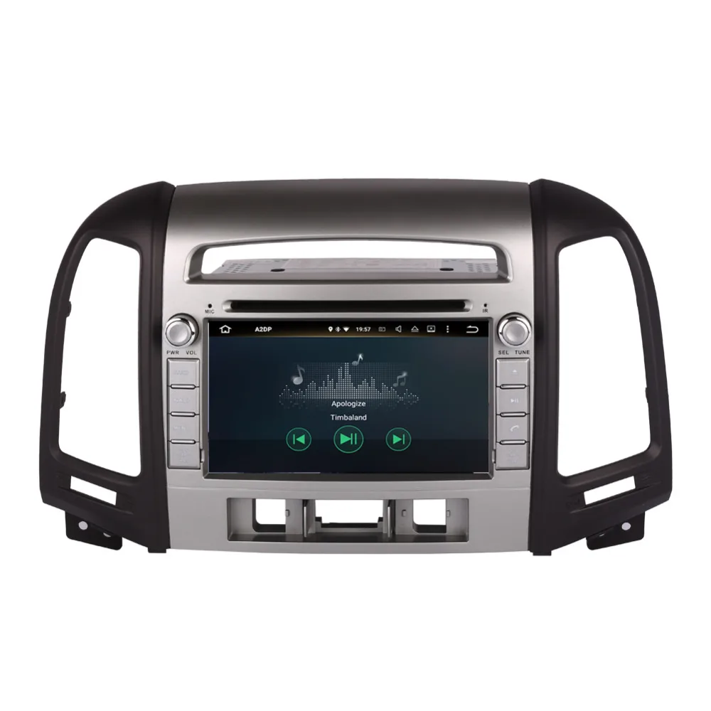Android 7 1/8 0 Восьмиядерный 4 Гб ОЗУ Автомобильный GPS навигатор для Hyundai Santa Fe 2006 2007 2008