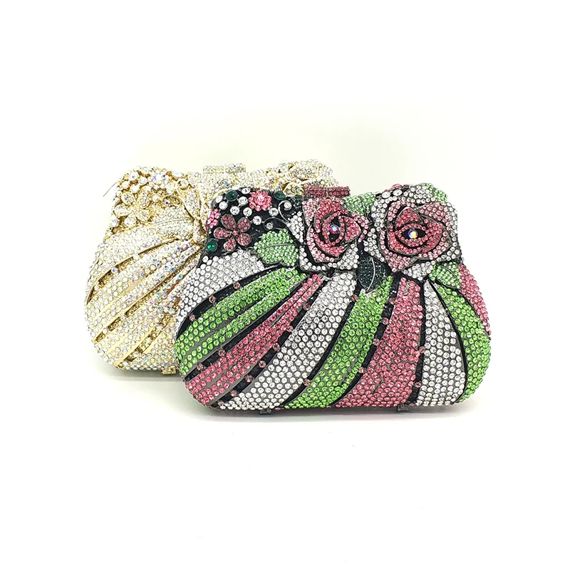 Женская вечервечерние мочка со стразами роскошный клатч с кристаллами для