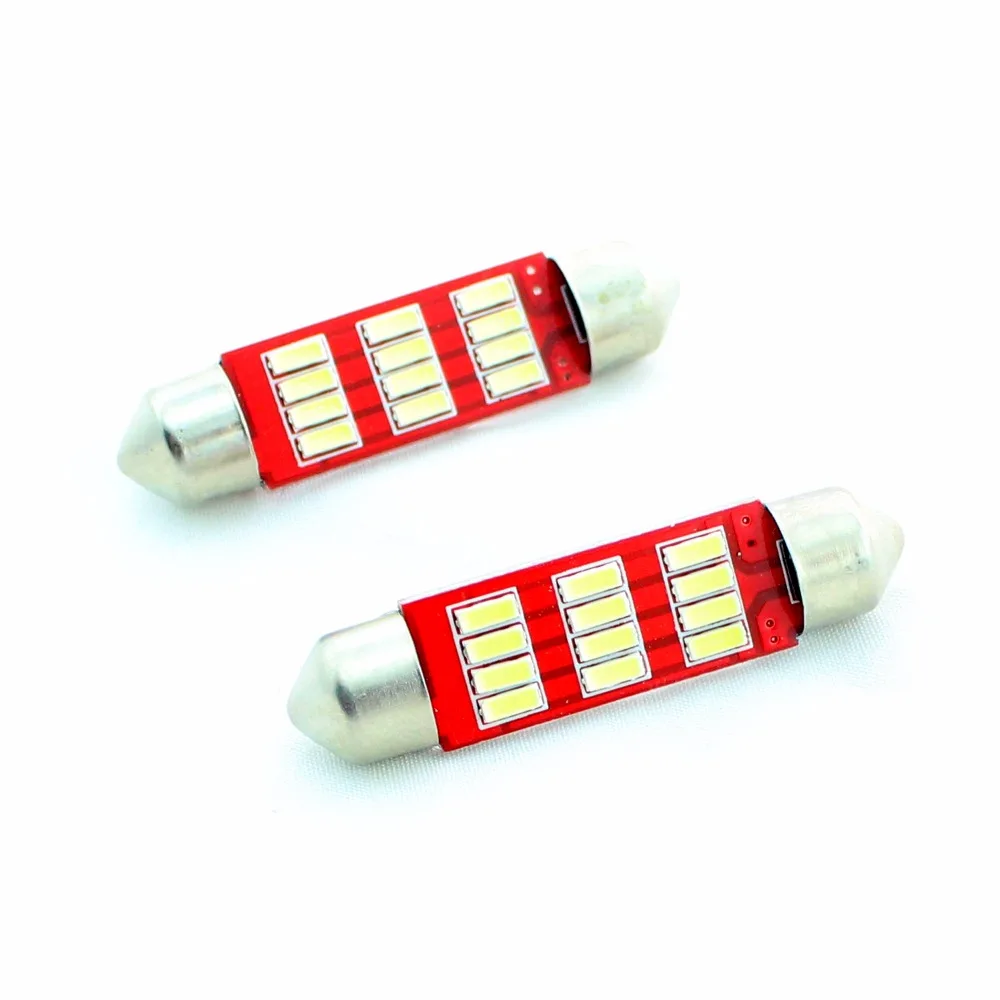 1 шт. 31 мм 36 39 42 C5W 4014 LED CANBUS без ошибок Автомобильная купольная гирлянда для