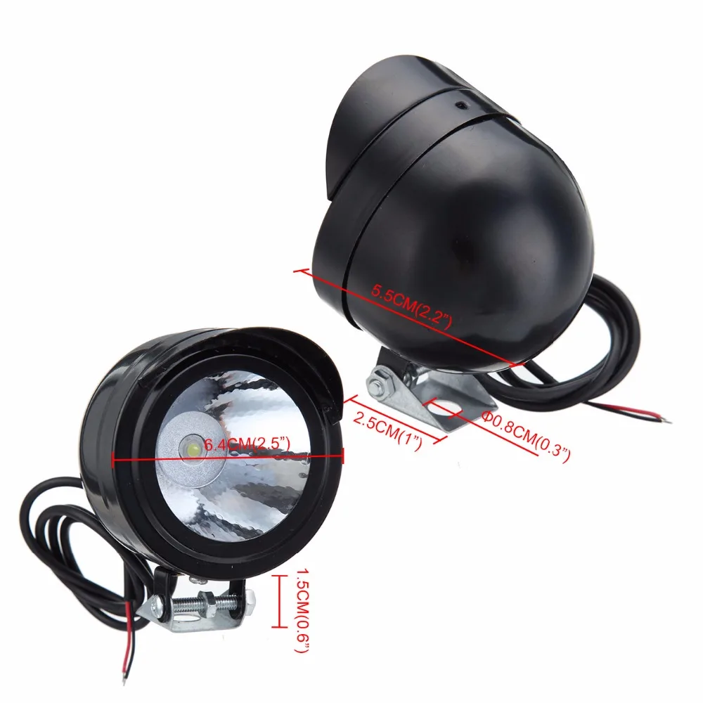 2X светодиодный Универсальный мотоциклетный противотуманный светильник