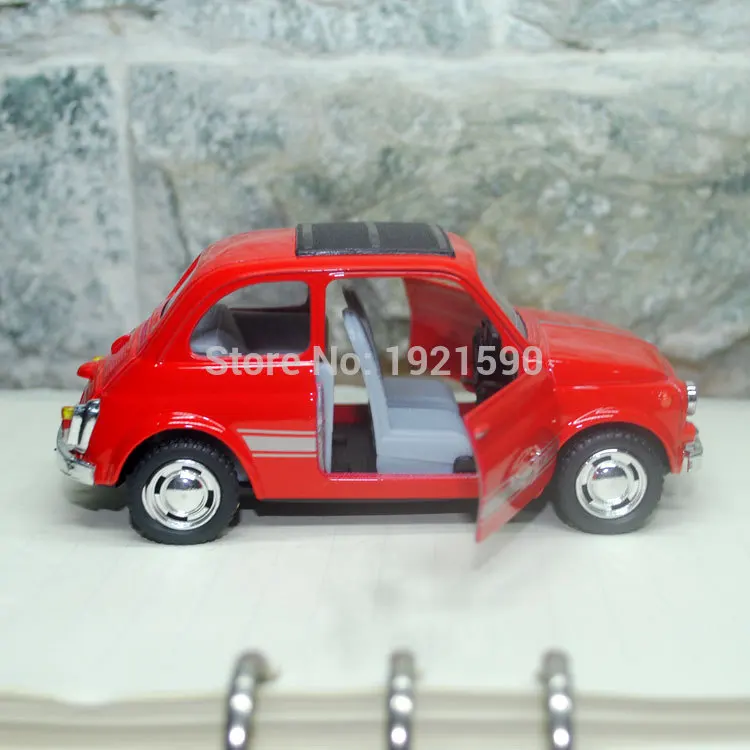 Автомобильные игрушки КТ масштаб 1/24 модель автомобиля из литого металла FIAT 500