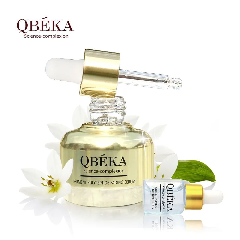 QBEKA фермент полипетид выцветание сыворотка+ медь пептид тендерная сыворотка отбеливание против морщин кожи сыворотка s натуральные эссенции