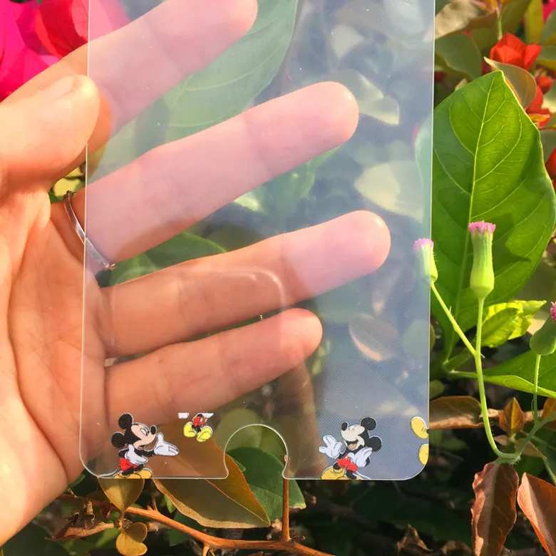 Забавный мультфильм Микки Минни 4,7 дюймов для iPhone6 6s для iPhone7 и 8 передний экран Закаленное стекло протектор 9H пленка защита