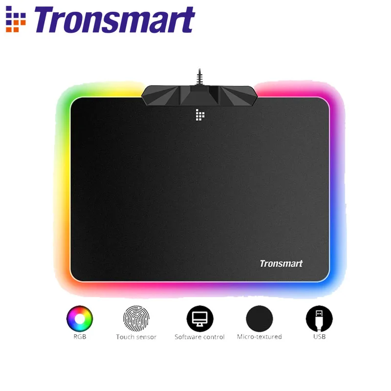 Tronsmart Shine X игровой коврик для мыши 1 68 миллионов RGB подсветки 9 режимов Лучистая