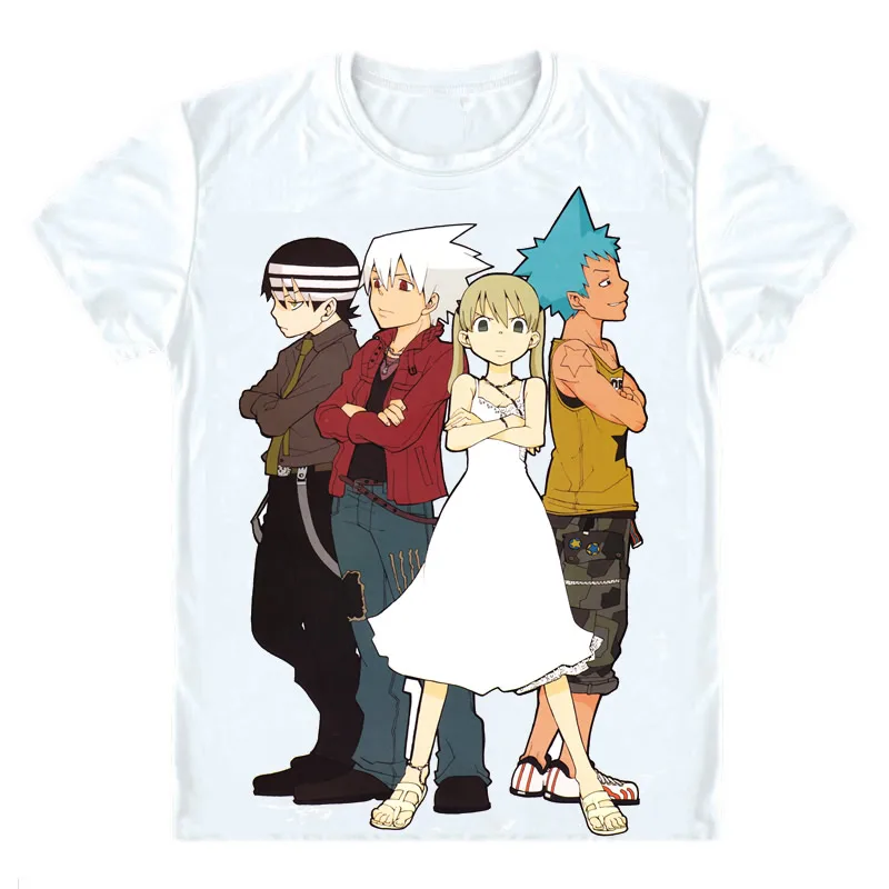 Футболки SOUL EATER многостильные рубашки с коротким рукавом Soru Ita DWMA Shibusen Maka Albarn Soul
