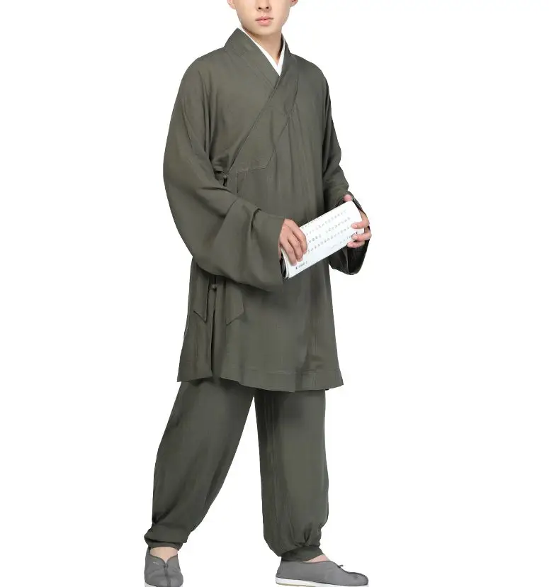 Унисекс летняя и весенняя одежда для медитации shaolin monk kung fu боевые искусства
