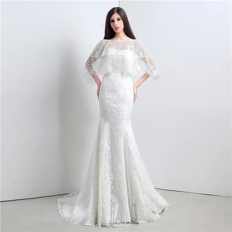 Новое поступление robe de Mariage в наличии Свадебные платья Русалочки 2021 с курткой Vestido
