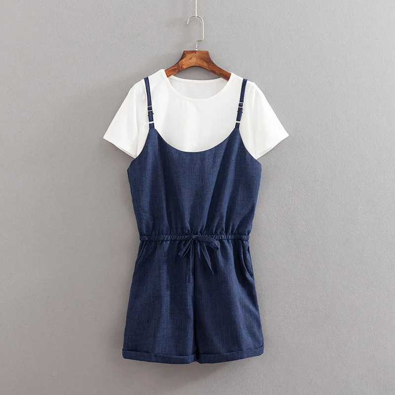 2019 плюс размер повседневный комплект из двух предметов Летняя женская одежда