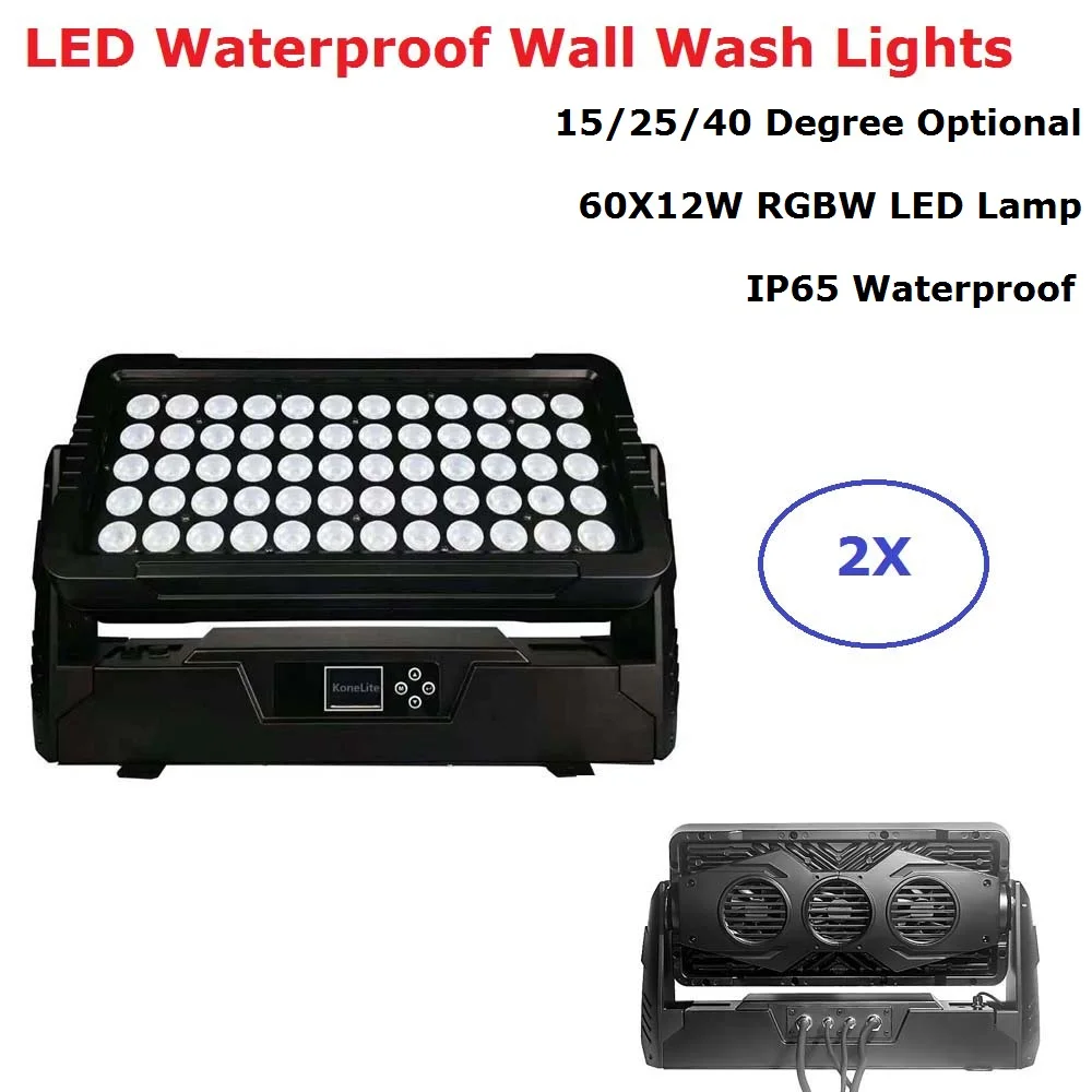 Водонепроницаемый бар огни RGBW Quad цвет 60X12W светодиодные Настенные светильники IP65