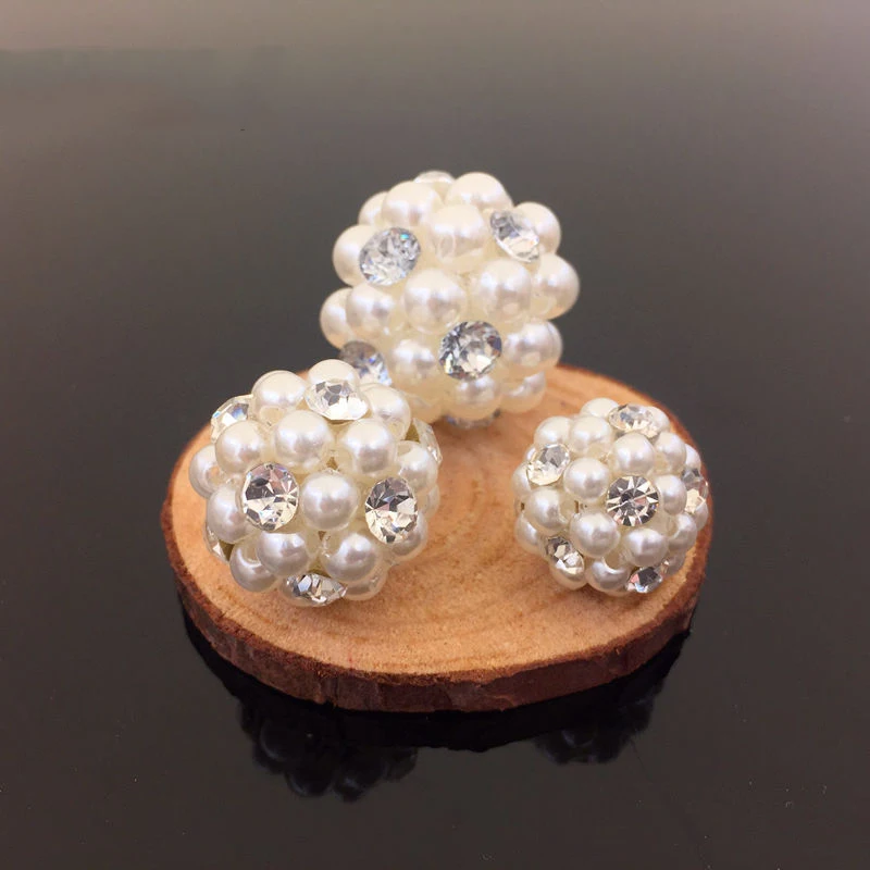 20 шт жемчужный хрустальный шар горный хрусталь пряжка ювелирные изделия заколки