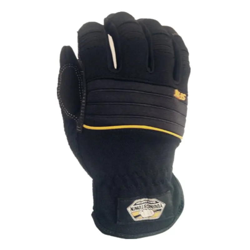 

Genuine Highest Quality Extra Durable Puncture Resistance Non-slip Working Gloves(Large ,Black)