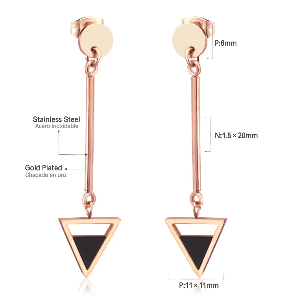 LUXUKISSKIDS Traingle Shape Long Earrings 2020 Korean Style Drop&ampDangle For Women Fashion Jewelry Pendientes Party Gift | Украшения и