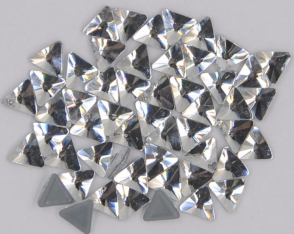 AAAA+ Best Quality 5mm Triangular Crystal Clear DMC Hot Fix Rhinestone More Shiny Super Bright Hotfix Iron On Stones. | Дом и сад