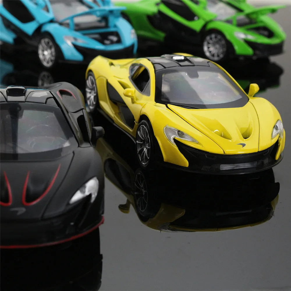 1:32 коллекционные модели автомобилей Yellow McLaren P1 литой Сплав модель автомобиля