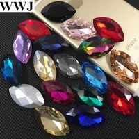 all sizes colors navette crystal fancy stone 3x6mm17x32mm marquise glass jewelry beads accessory decoration