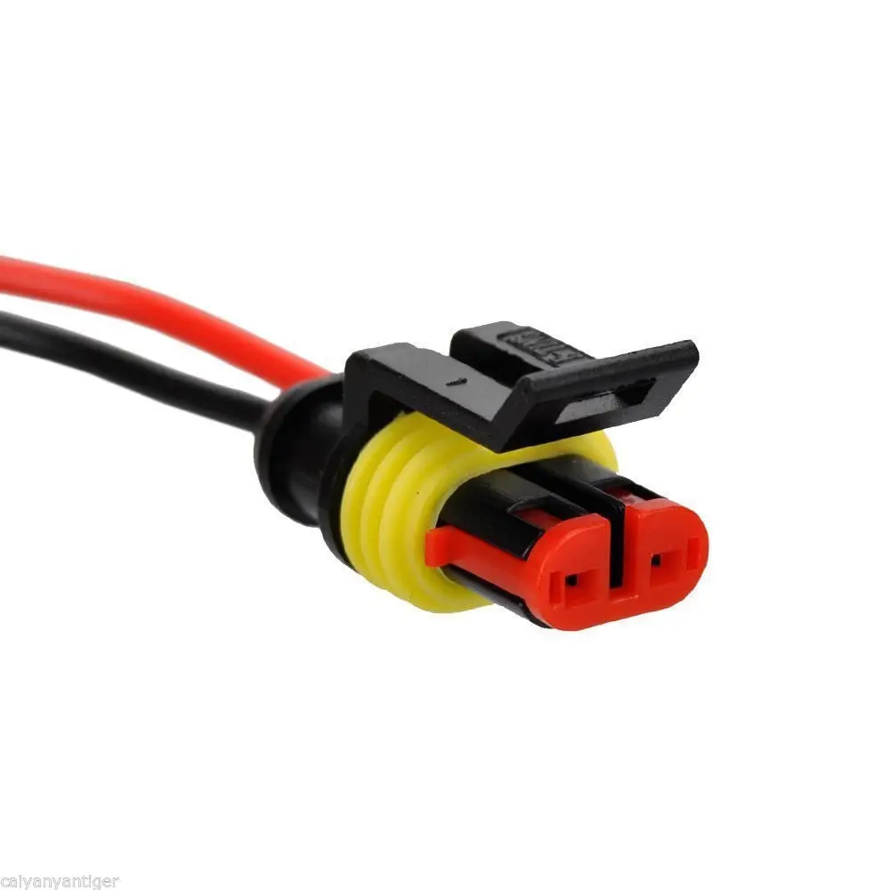 10 комплектов 2 контактный автомобильный водонепроницаемый Электрический кабель