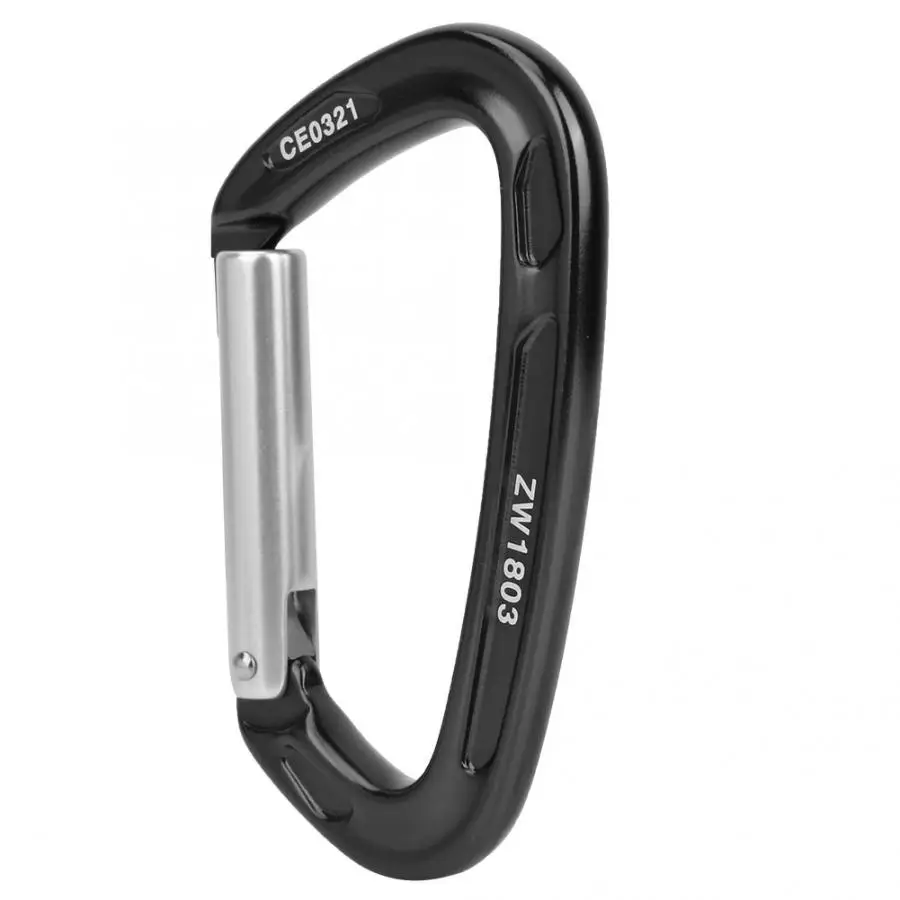 1 шт. алюминиевый d образный винтовой замок Пряжка Карабин брелок 24KN Quickdraw пряжка