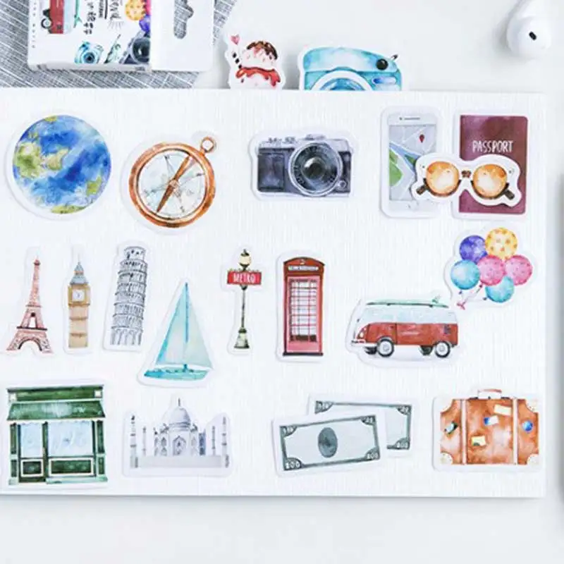 46 шт./кор. Винтаж одного человека для путешествий декоративная канцелярские