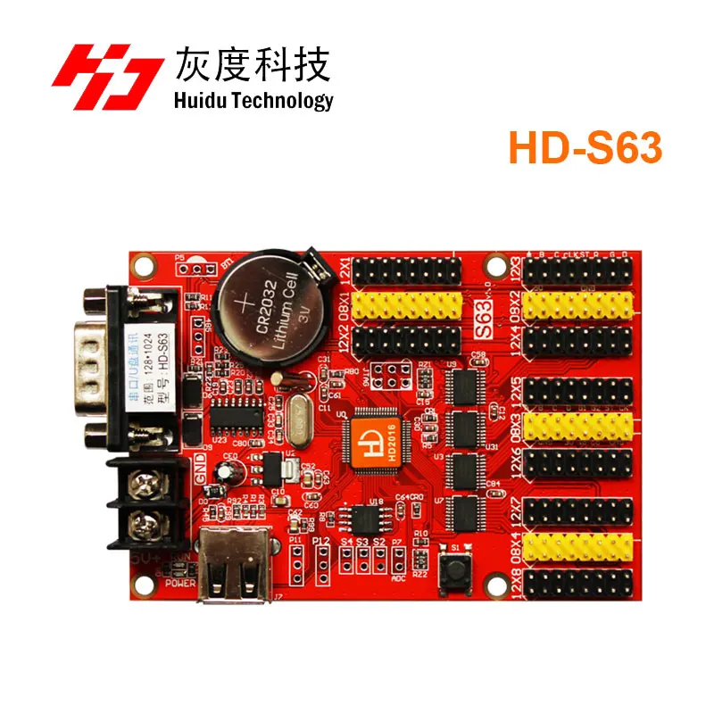 Флэш диск и последовательный порт связи 232 Huidu Одноцветный P10 наружный P8