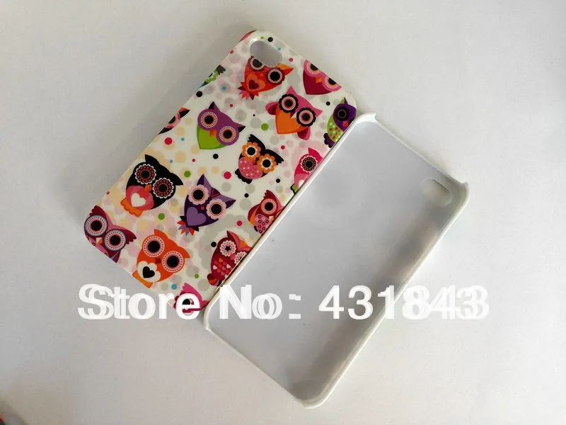 For i Phone 4 4S cheap little Owl mobile phone case protective cover Film Screen Protector|film roll|protector safetyfilm figure |