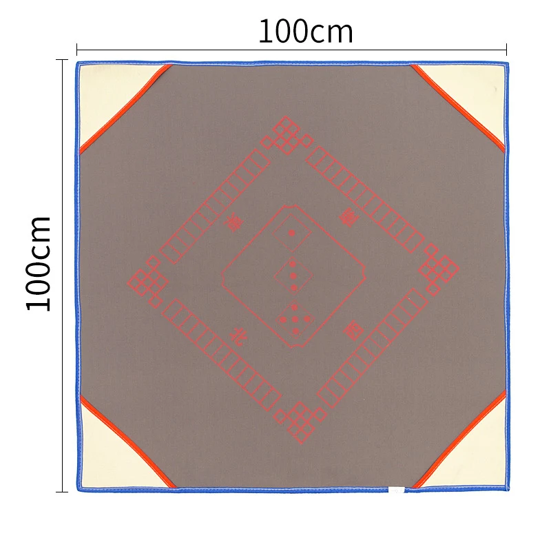 grey 100cm Утолщенный бесшумный нескользящий водонепроницаемый Настольный коврик для игры в покер маджонг прочный домашний игровой Настольный коврик - Цвет: grey 100cm