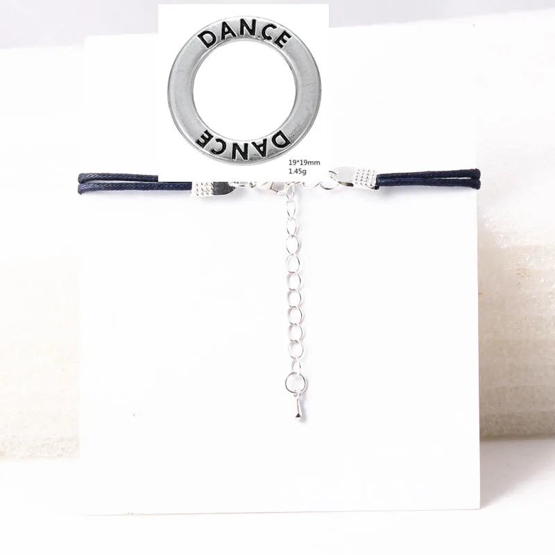 Танцевальный браслет спортивный карта желаний для танцора регулируемый шнура