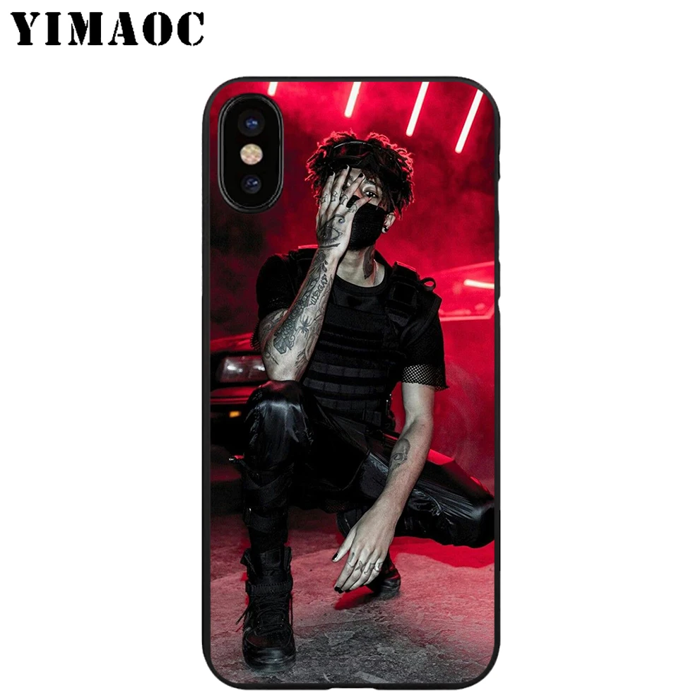 YIMAOC Scarlxrd J Bad boy Soft TPU Black Silicone Case for iPhone X or 10 8 7 6 6S Plus 5 5S SE Xr Xs Max |